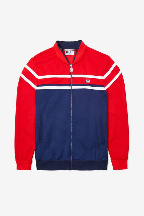 Fila Naso Men's Jackets - Navy/Red/White,NZ 705-57860